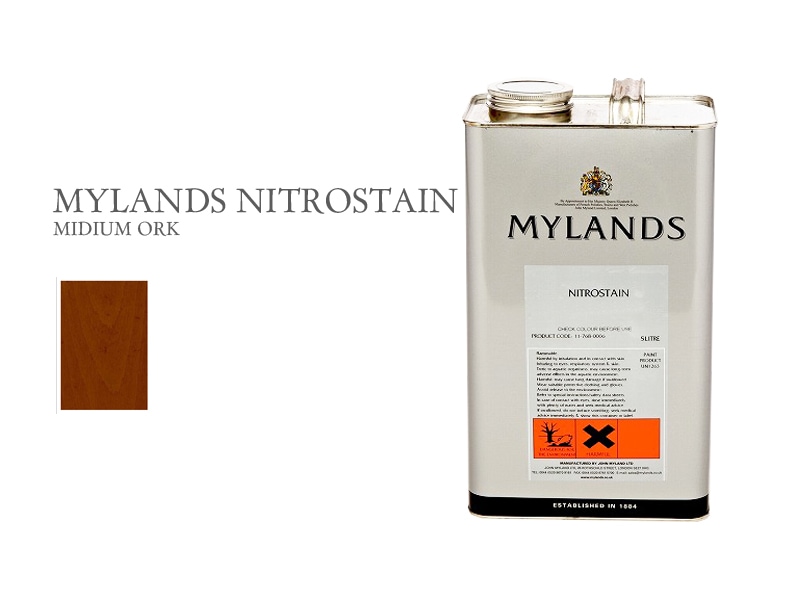 ナイトロステイン ミディアムオーク 5L MYLANDS Nitro Stain