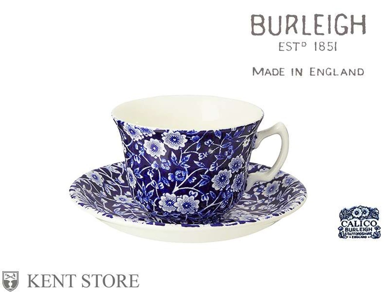 カップ＆ソーサー ブルーキャリコ　