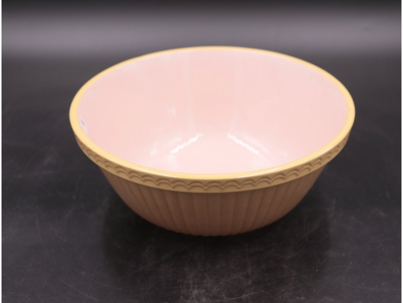 イギリスアンティーク　ミキシングボウル イギリス アンティーク 陶器製 ミキシングボウル 木製スプーン付き