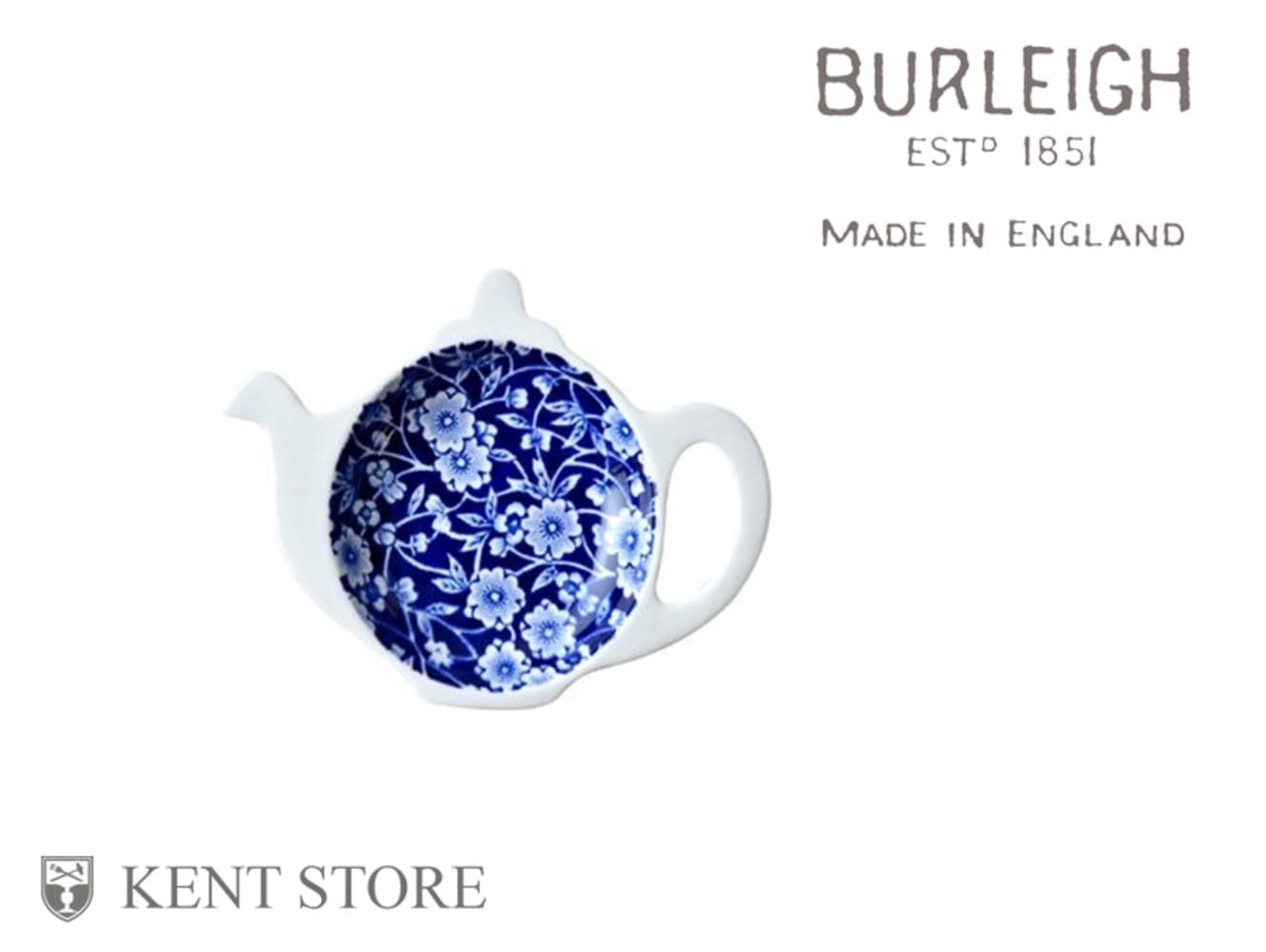 ティーポットトレイ ブルーキャリコ