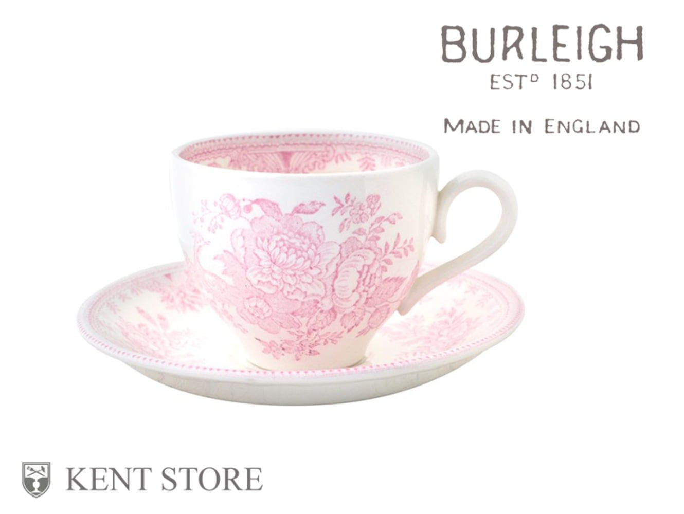 カップ＆ソーサー ピンクアジアティックフェザンツ