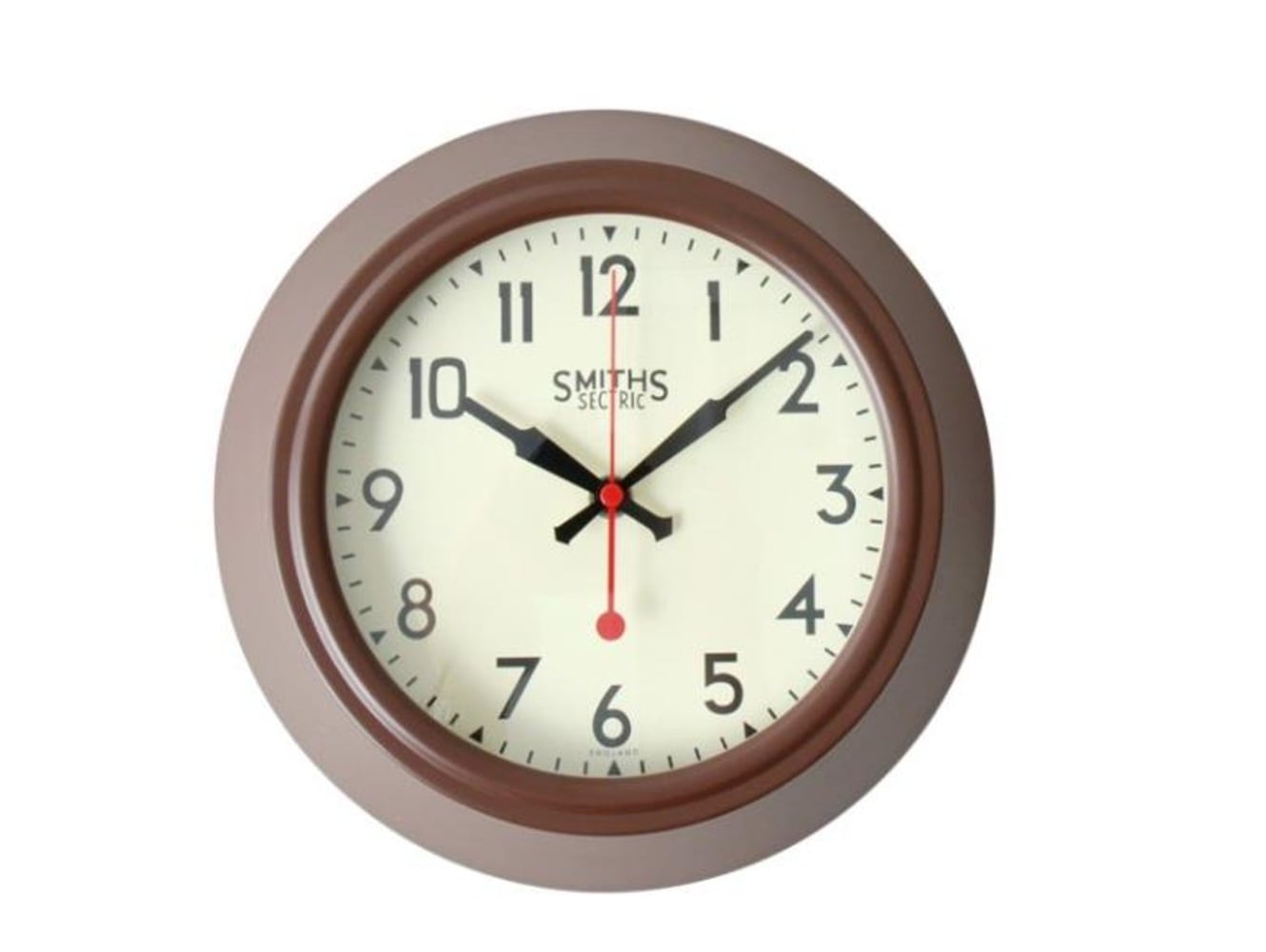 SMITHSレトロウォールクロック ブラウン Smith Clock SMITHS 復刻版 レトロウォールクロック ブラウン