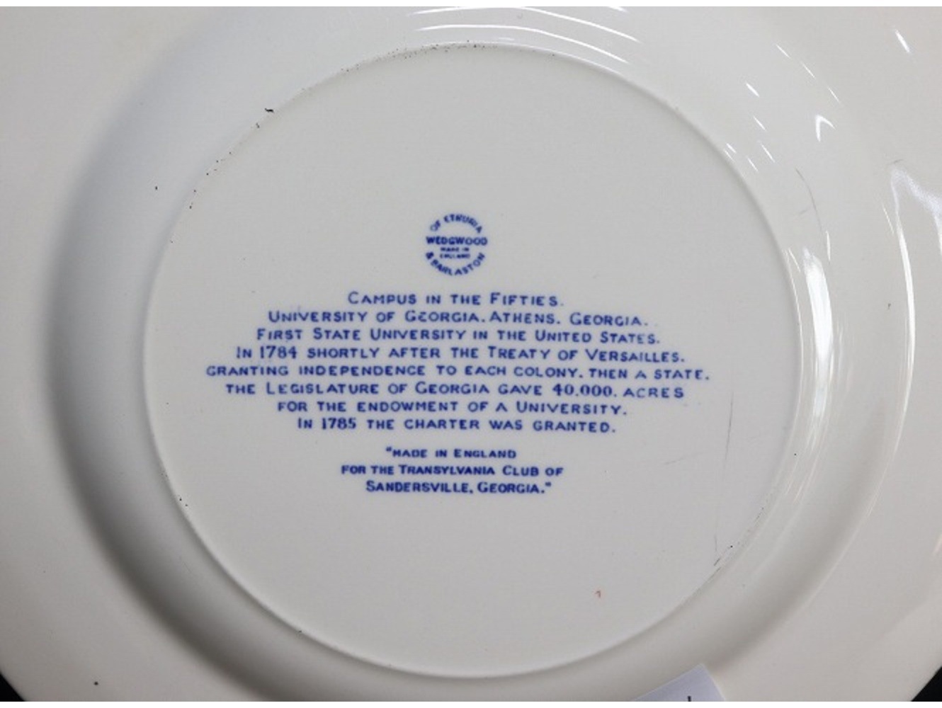 ディナープレート WEDGWOOD of Etruria & Barlaston