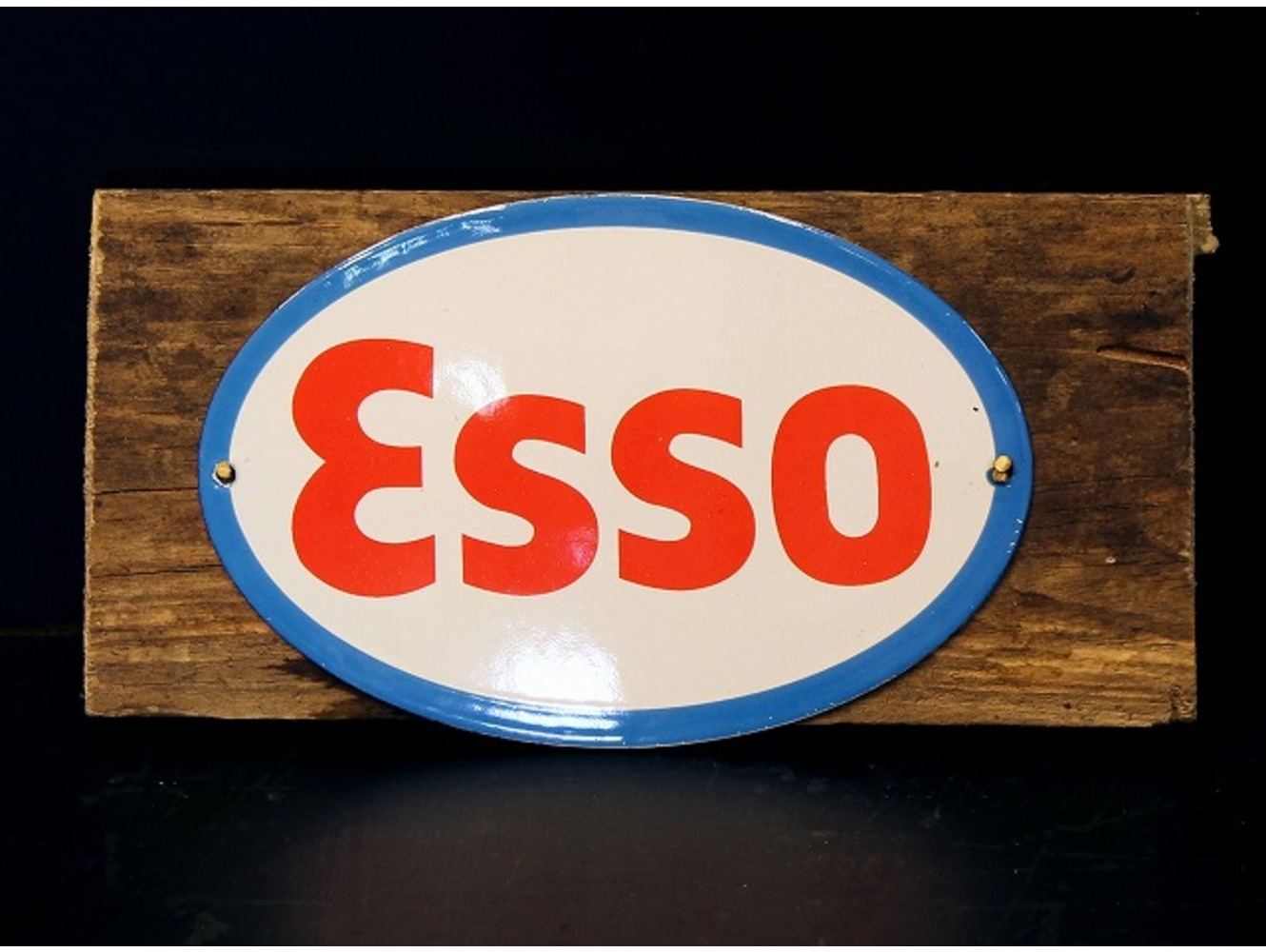 ESSO（エッソ） 看板｜30インチ/約76cm、推定1962年製｜メタルサイン ESSO（エッソ） 看板｜30インチ/約76cm、推定1962年製｜メタルサイン