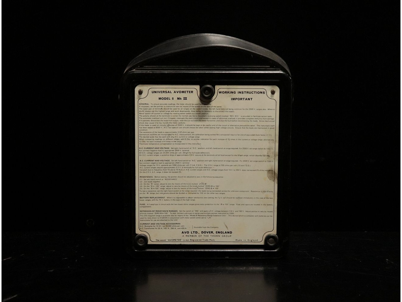 電気測定器 AVO Ltd