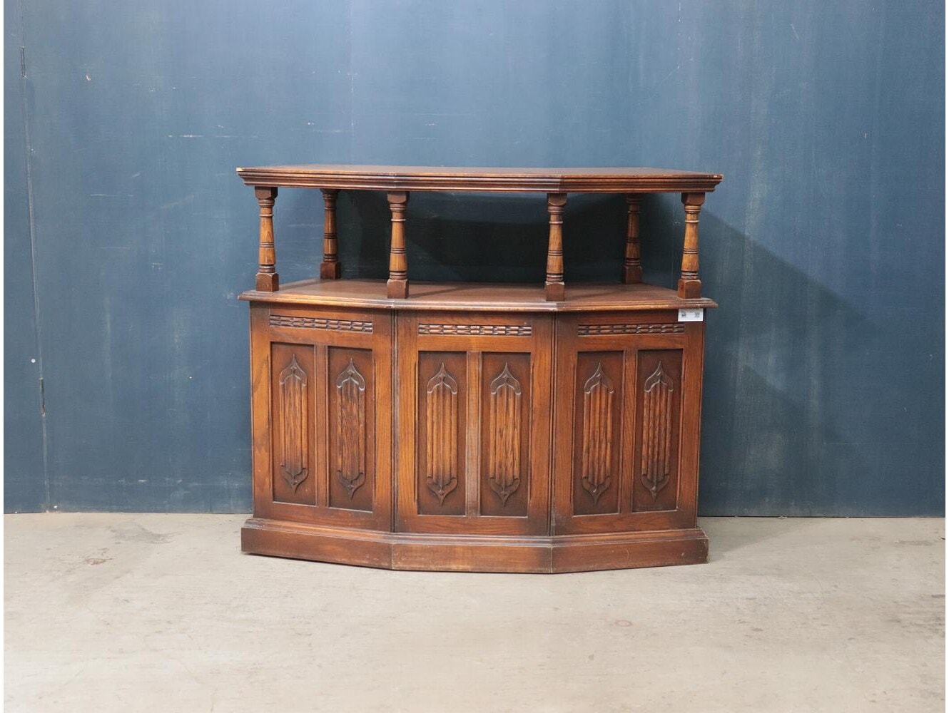 ◆アンティーク調　木製バーカウンター①　※カウンターのみ 9900bcee85640de2b9d08b29ceb786