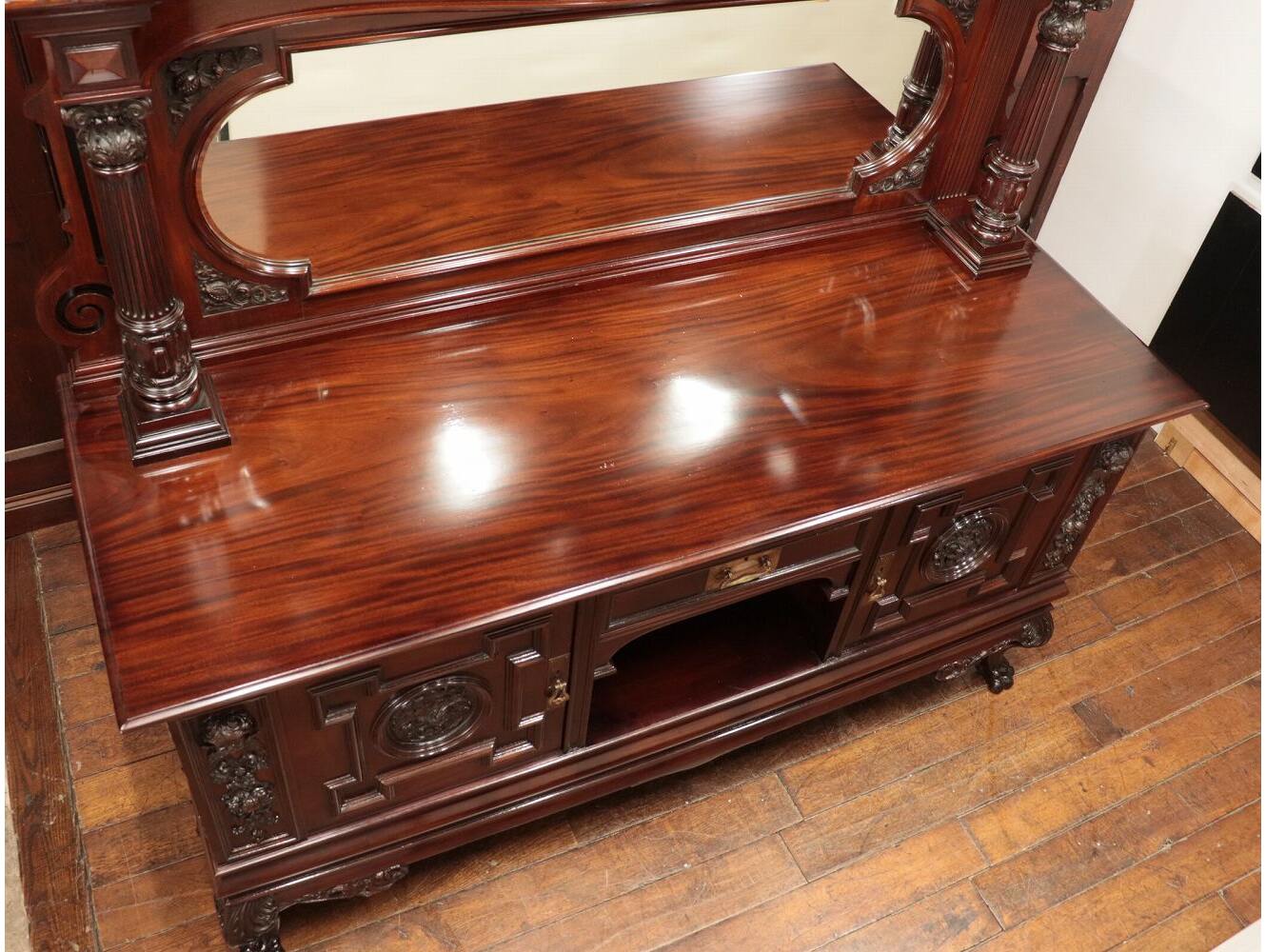 ミラーバックサイドボード | アンティーク家具,サイドボード,ミラー