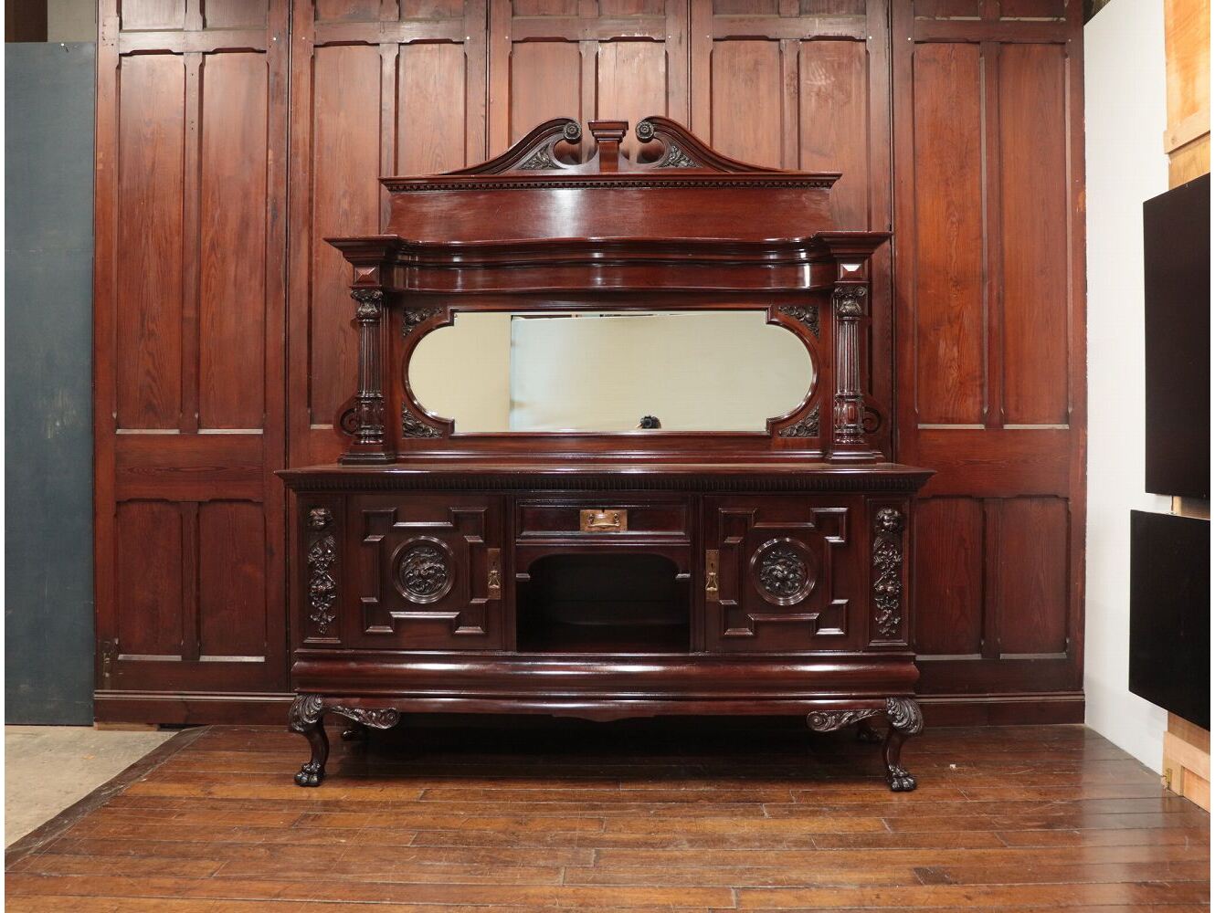 ミラーバックサイドボード | アンティーク家具,サイドボード,ミラー