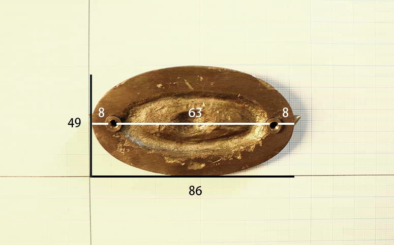 オーバルプレートハンドル
