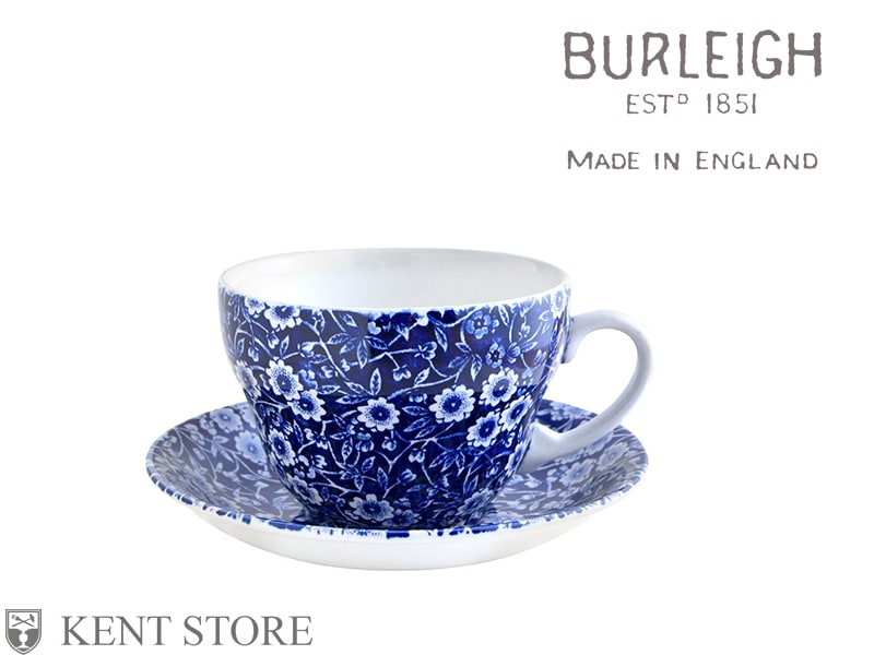 ブレックファーストカップ&ソーサー ブルーキャリコ