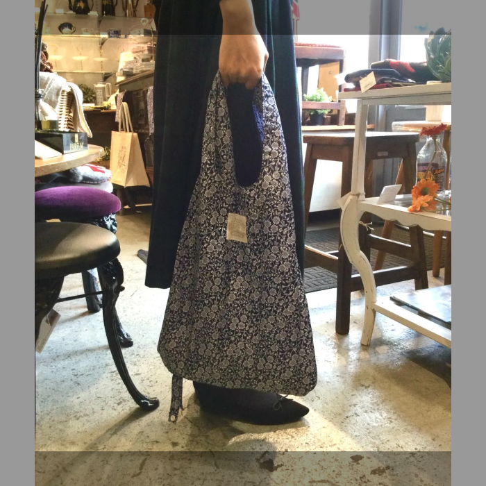 エコバッグ ブルーキャリコ