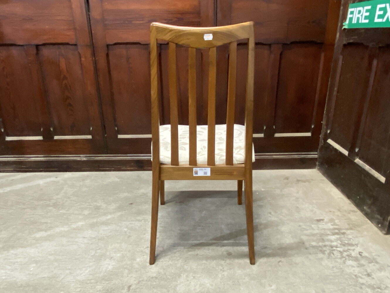 スラットバックチェア4脚セット