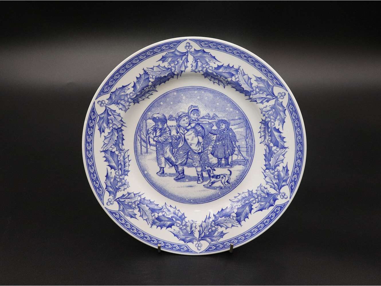 プレート SPODE Victorian Children(雪景色)