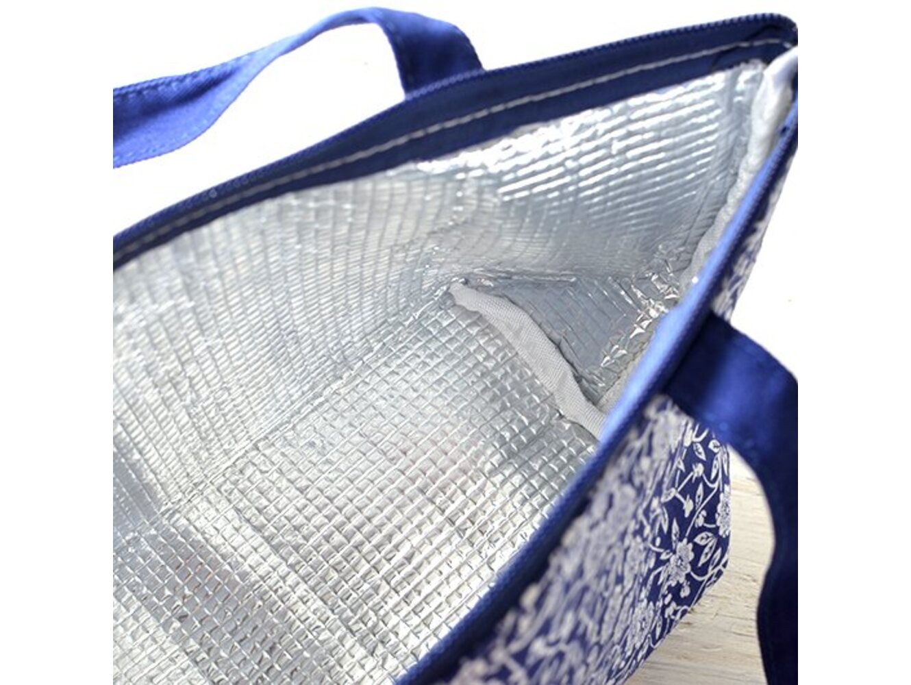 保冷ランチバッグ ブルーキャリコ