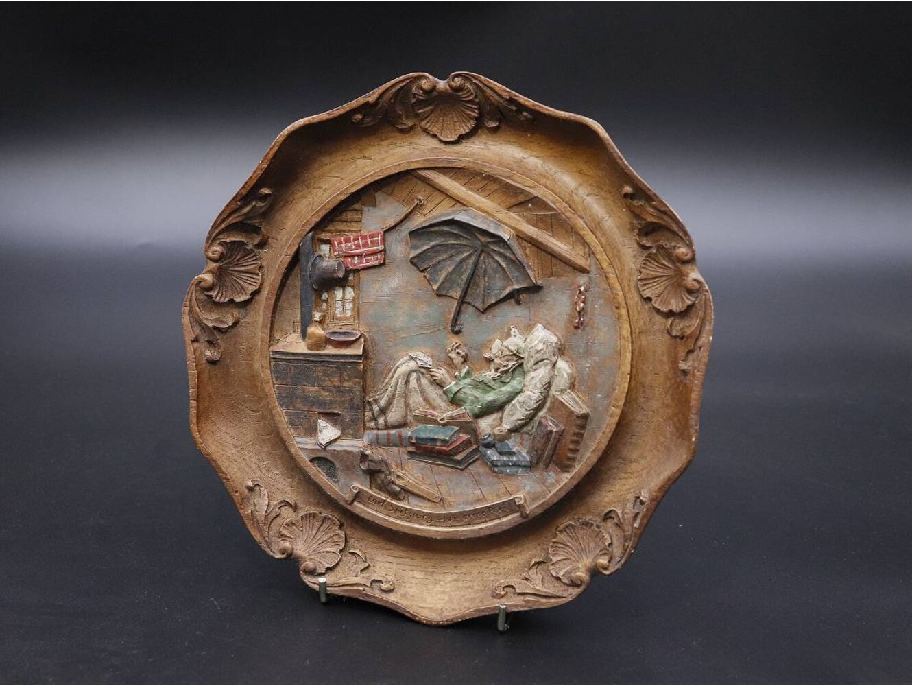 ウォールプレート 'Carl Spitzweg Der arme Poet'