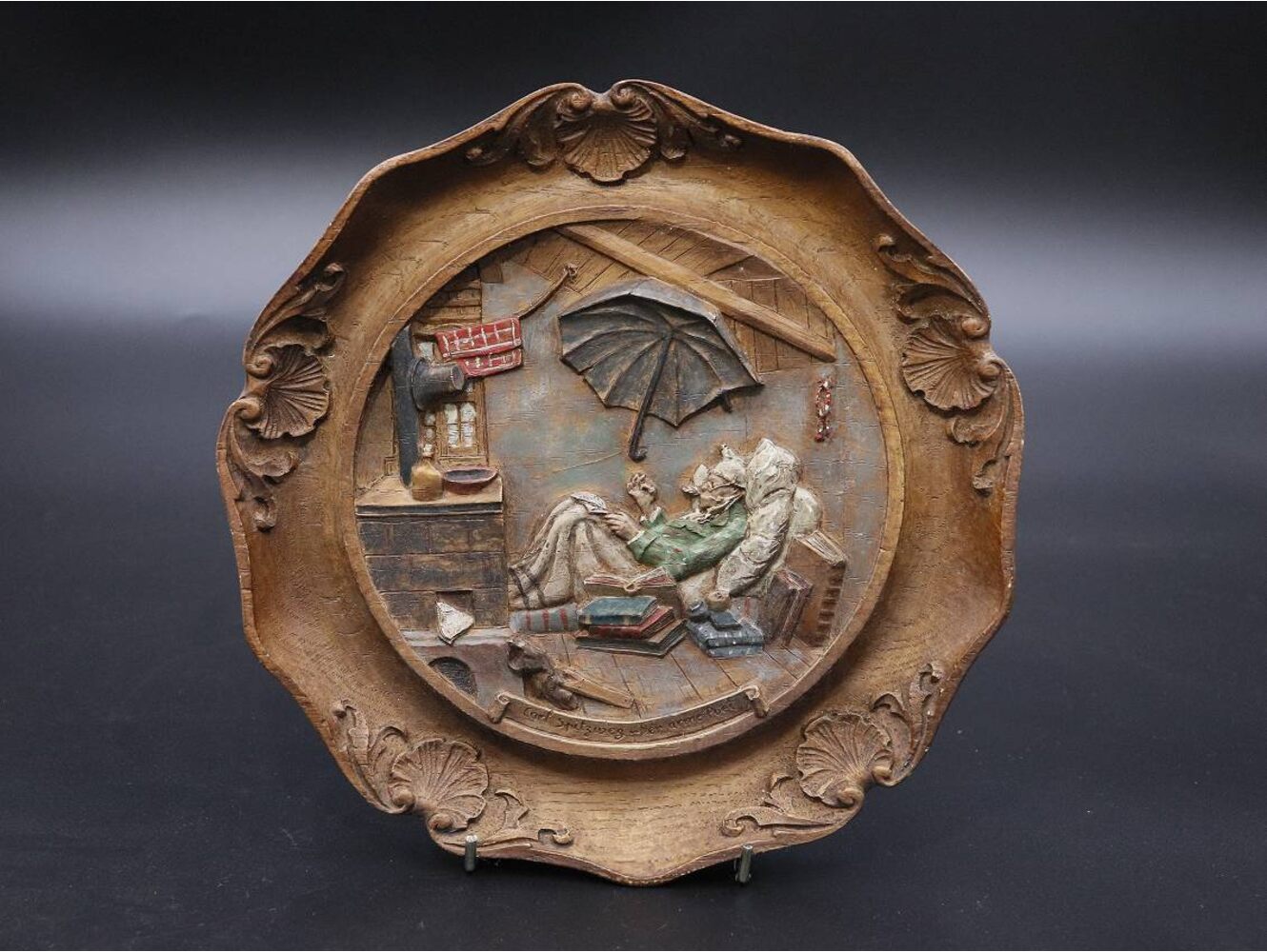 ウォールプレート 'Carl Spitzweg Der arme Poet'