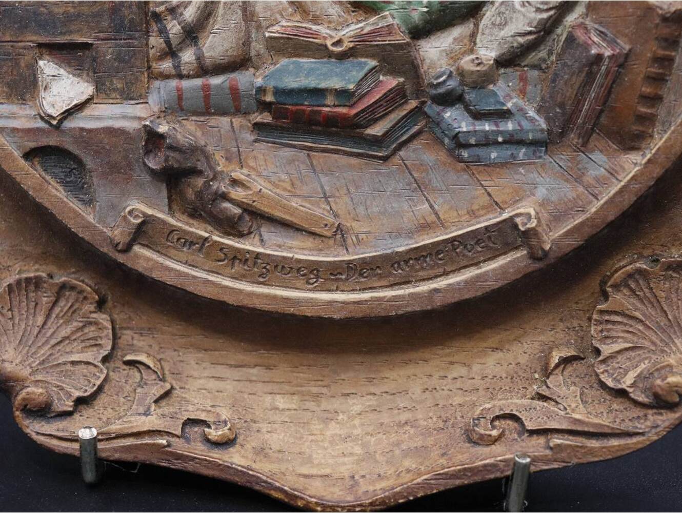 ウォールプレート 'Carl Spitzweg Der arme Poet'