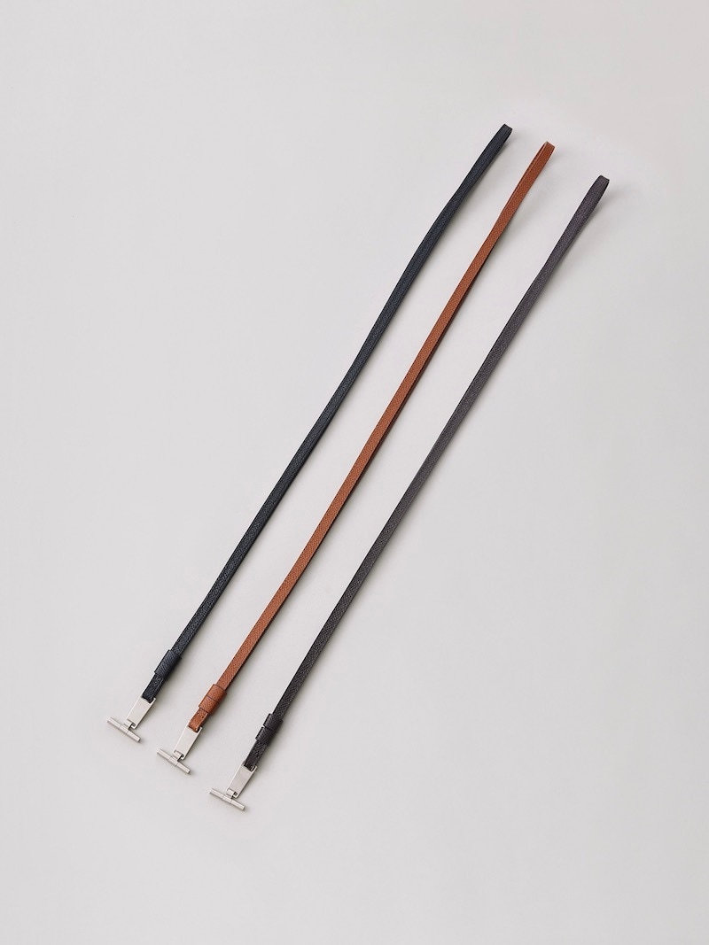 NICENESS(ナイスネス) / L.DAYS / L.デイズ (Tバー&レザーストラップ/ロング) / BROWN / 25SS 