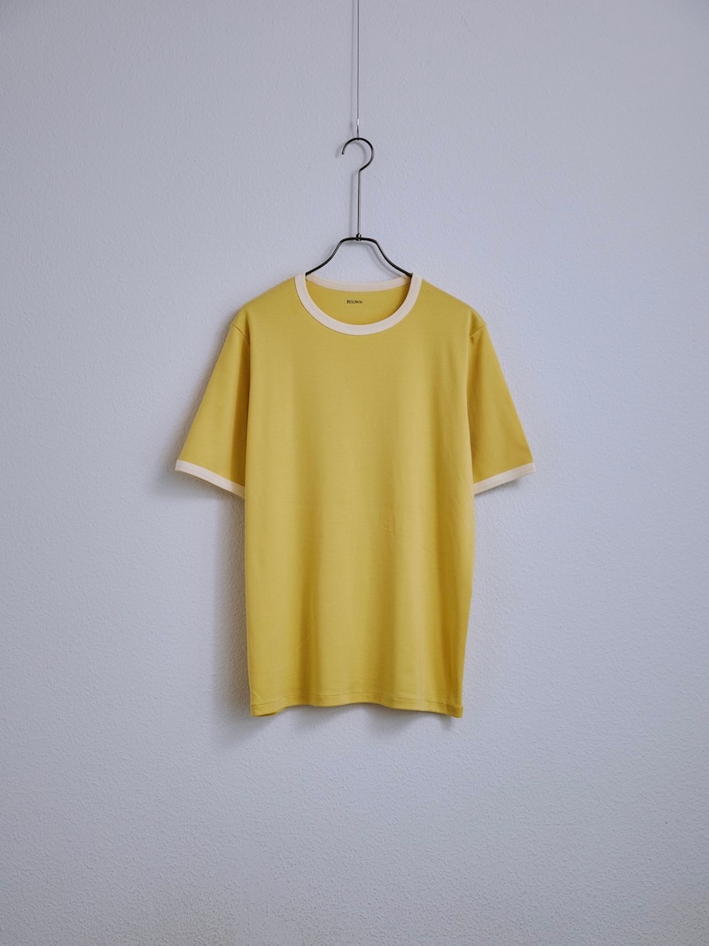 BISOWN (ビソウン) / TRIM TEE / CORN × WHITE(RIB) 25SS