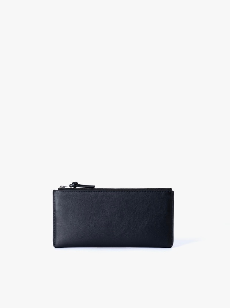 A Bathing Ape Leather Long Wallet Camo Print Black Japanese