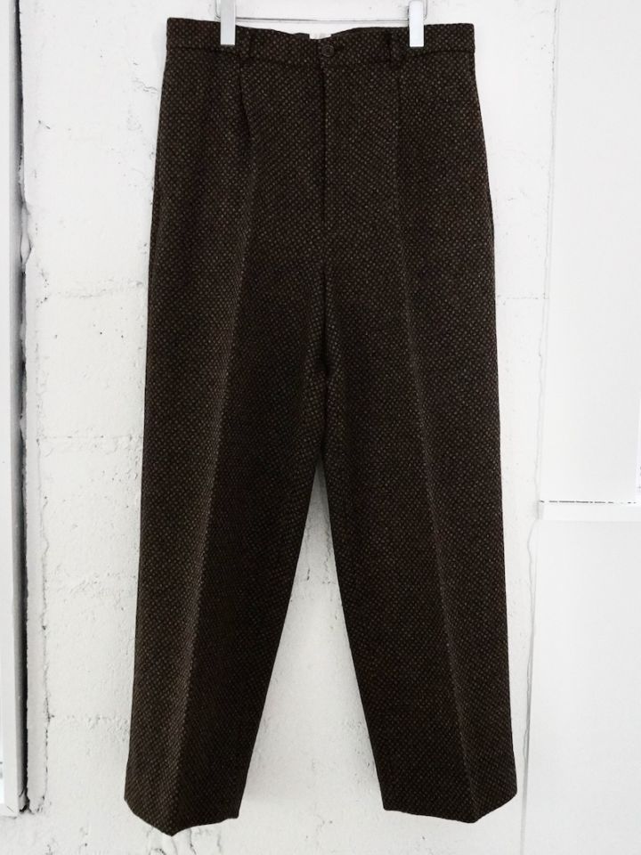 BISOWN (ビソウン) / HEAVYWOOL 1TUCK EASY SLACKS 25AW | 商品一覧