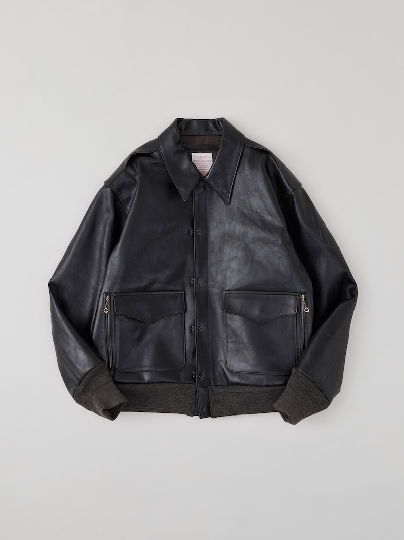 NICENESS(ナイスネス) / MONKMAN / モンクマン ( ブラウンコアラムレザー A2ジャケット ) / 25AW