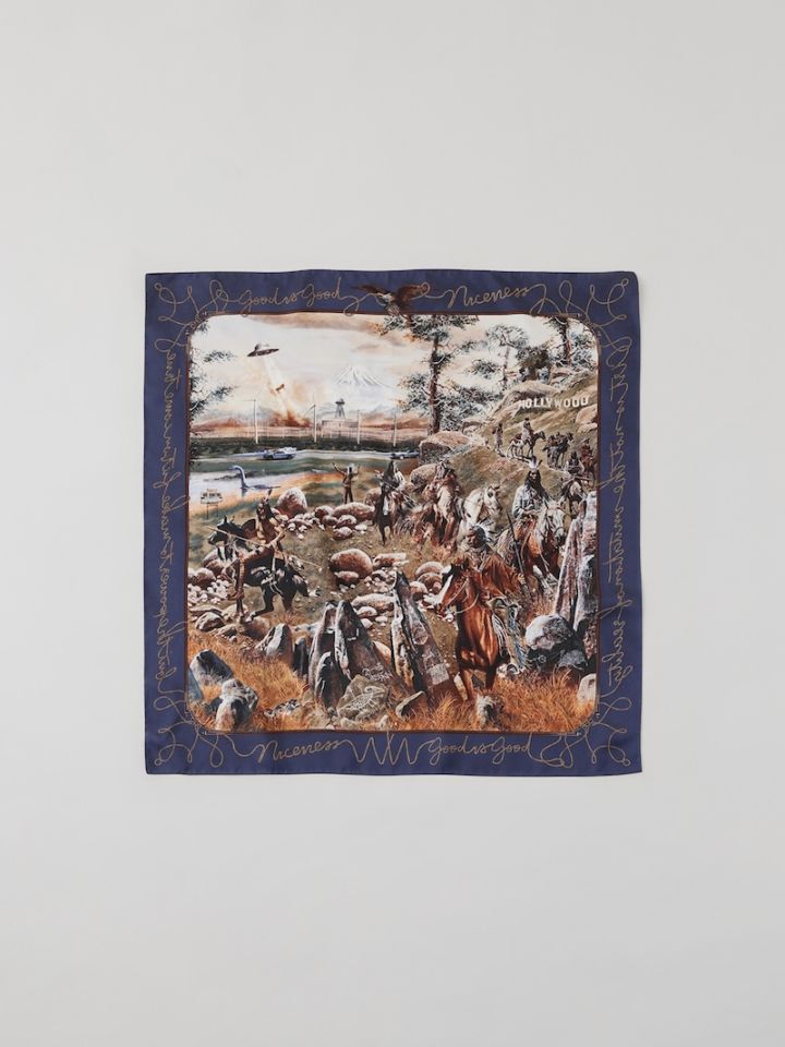 NICENESS(ナイスネス) / HARTI / ハーティ ( プリンテッド シルクスカーフ ) / 25AW