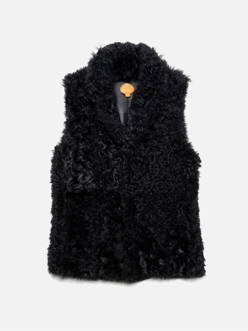 BLACKBIRD (ブラックバード) / sleeveless fur half coat 25AW