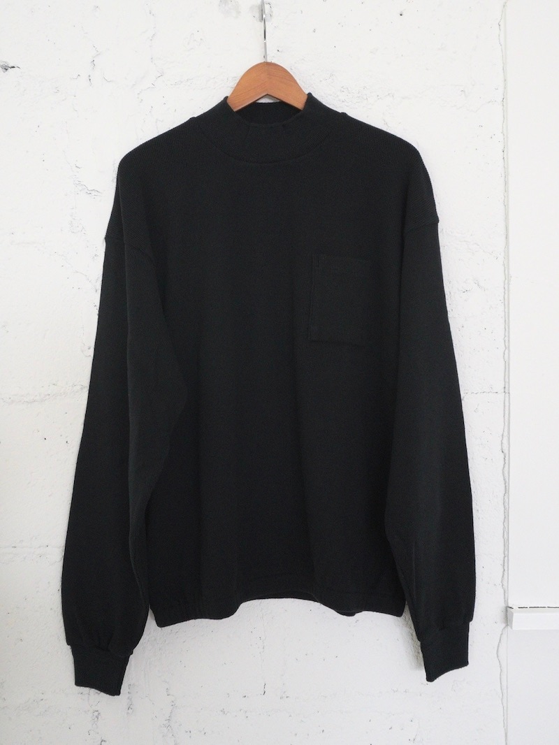 OLD JOE (オールドジョー) / MOCK-NECK SILK NEP RIBED TOPS 25AW