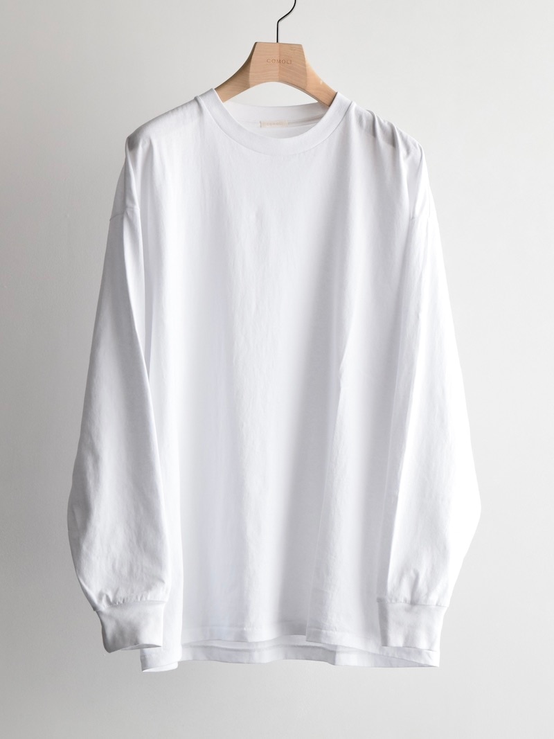 COMOLI 25SS コットンジャージ 長袖Tシャツ COMOLI(コモリ) / コットンジャージ 長袖Tシャツ / BLACK 25AW