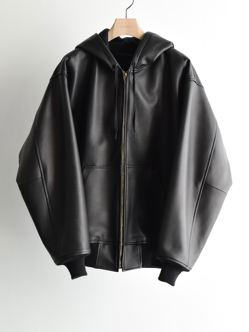 COMOLI(コモリ) / カーフスキン ジップパーカ 25AW