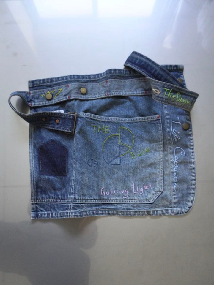 KAPITAL デニムエプロン アンカー刺繍 Yahoo!オークション - KAPITAL duffle デニム エプロン アンカー