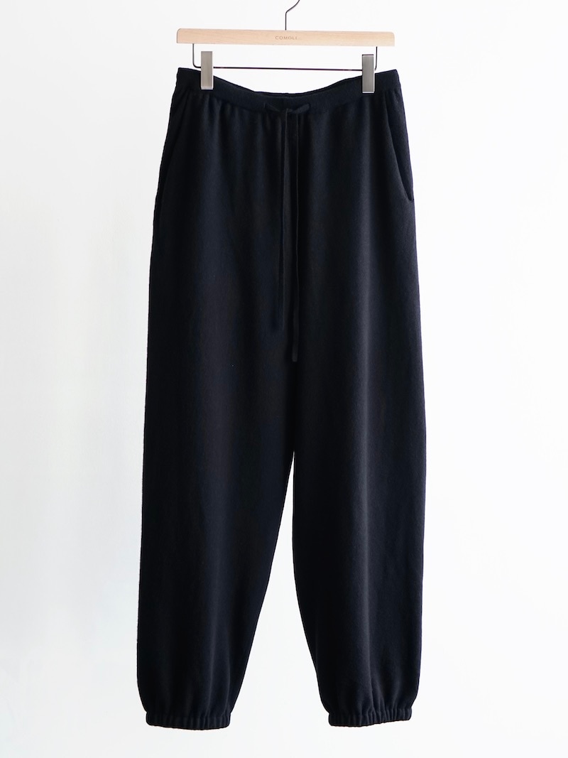 COMOLI(コモリ) / カシミヤ ニットパンツ / NAVY 25AW