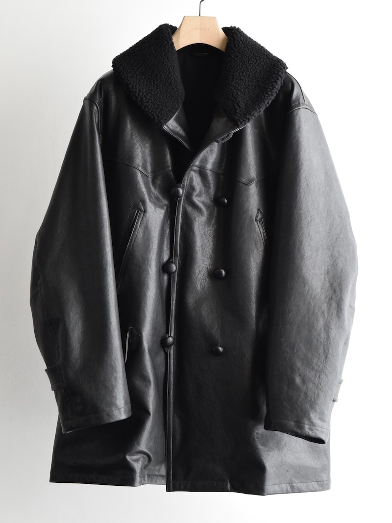 COMOLI(コモリ) / ラムレザー カナディアンコート 25AW