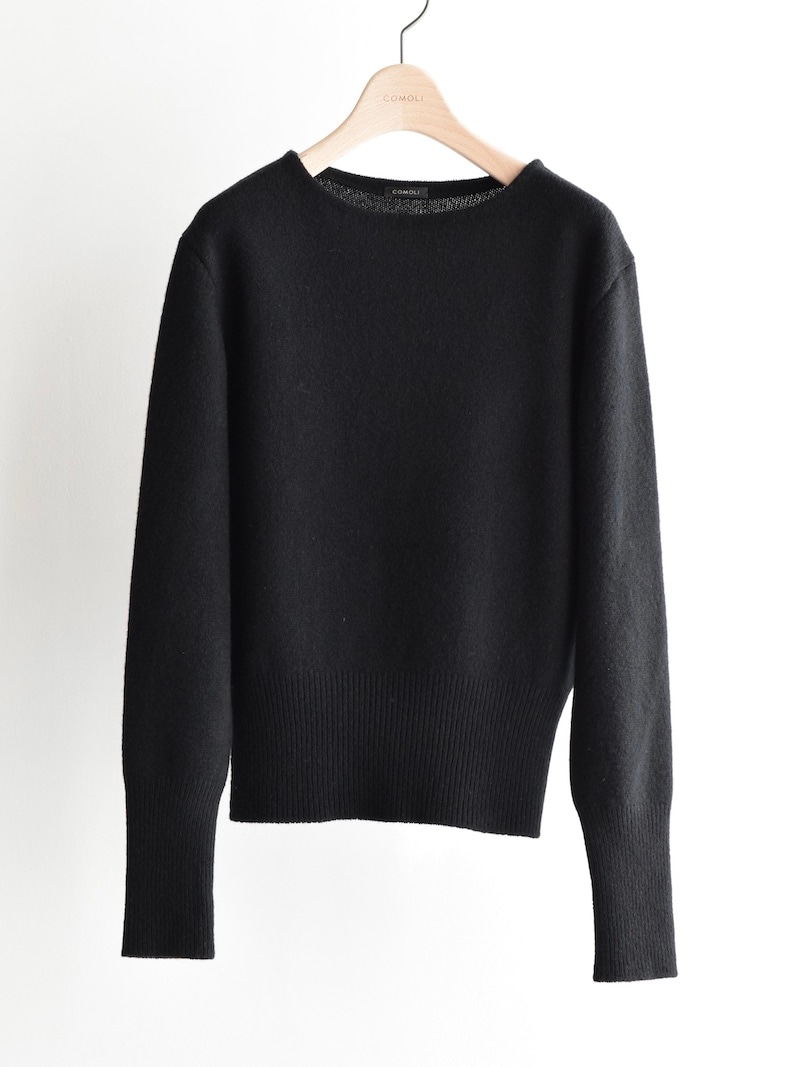 COMOLI(コモリ) / ラムズウール ボートネックニット 25AW