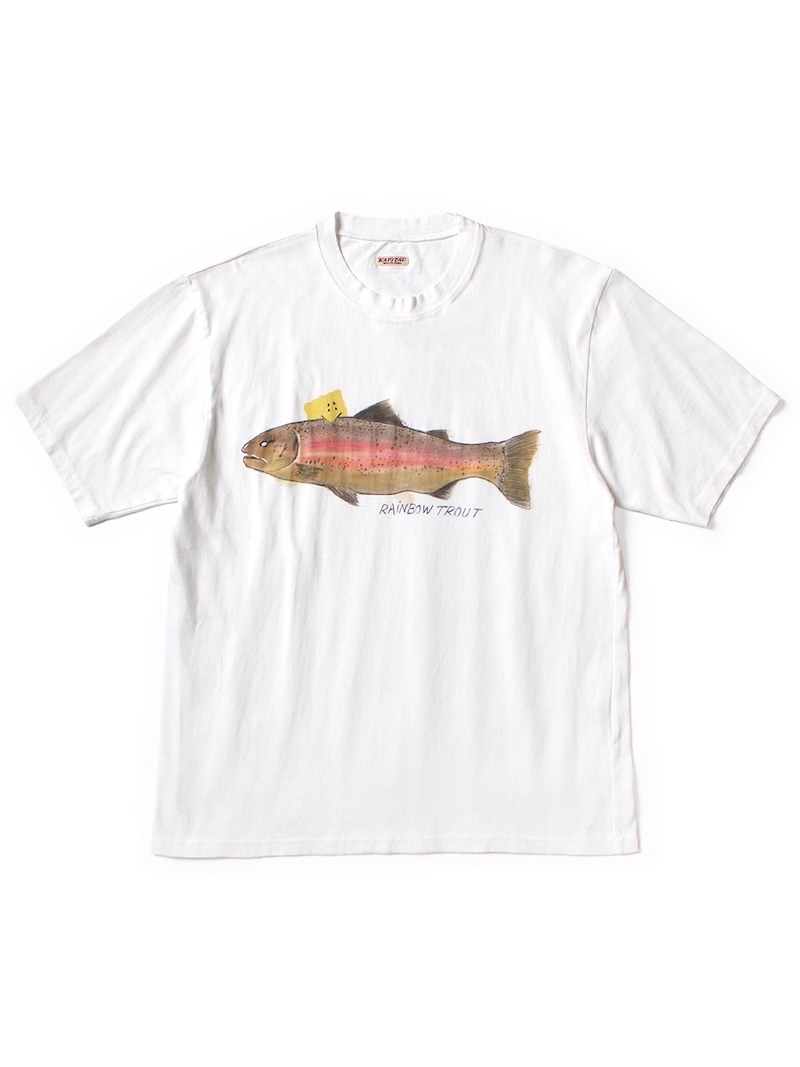 KAPITAL キャピタル SAVE ME クジラ 天使 サイケ ヒッピー KAPITAL(キャピタル) / 20/-天竺 クルーT(トラウト一匹 PECKISH