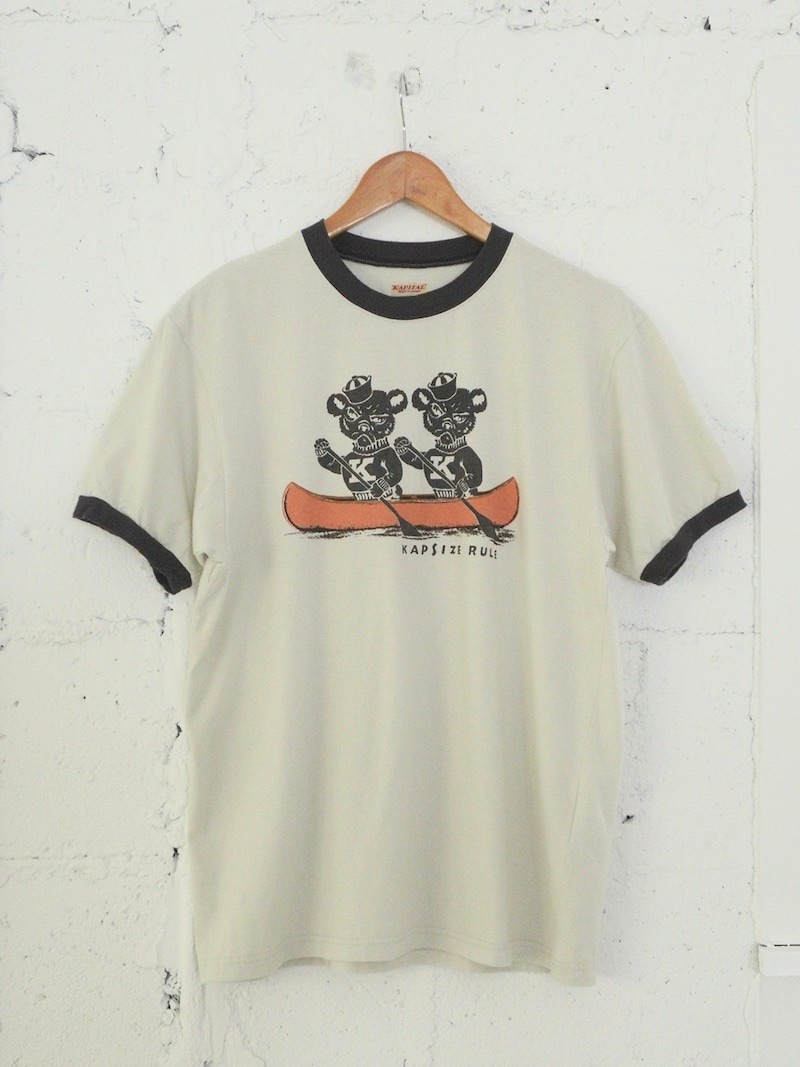kapital リンガーTシャツ　熊 KAPITAL(キャピタル) / 20/-天竺 リンガーT(`K`BEARpt) 25AW