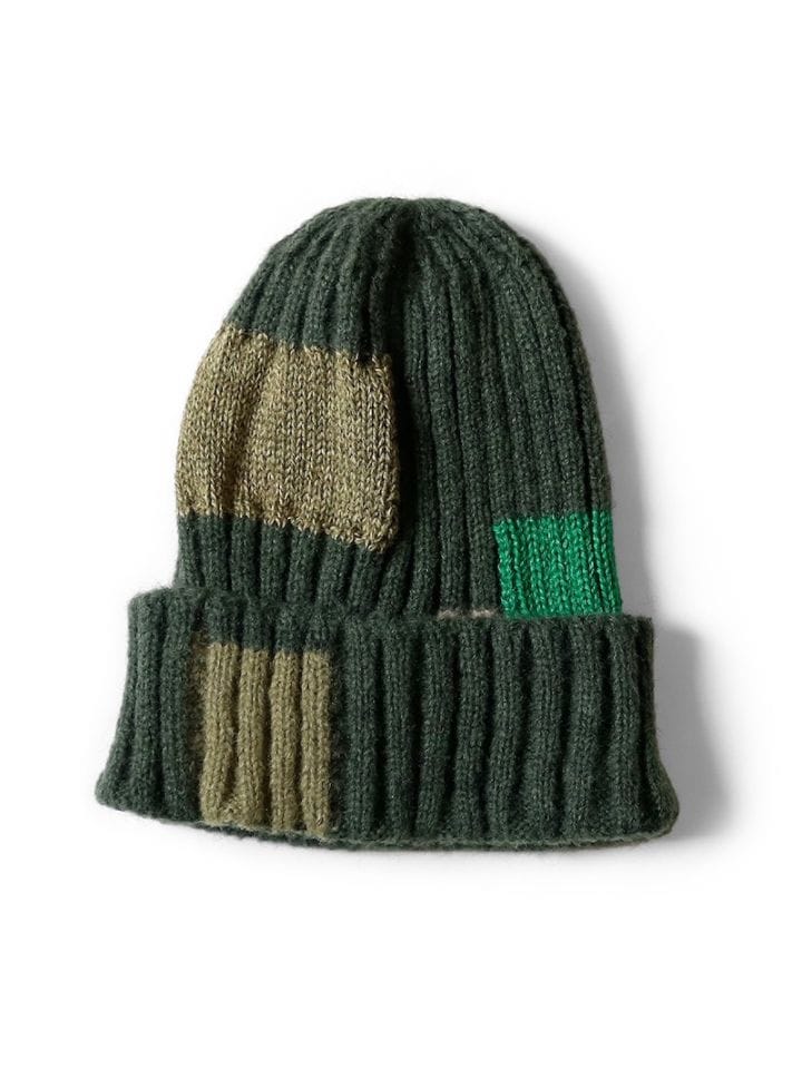 KAPITAL(キャピタル) / 5G ウール TUGIHAGIニットCAP / カーキ 25AW