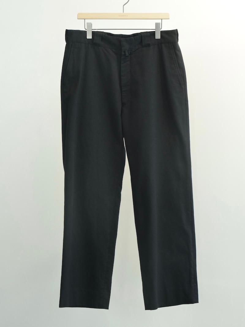 COMOLI(コモリ) / ポストワークツイル パンツ / BLACK 26SS | 商品一覧