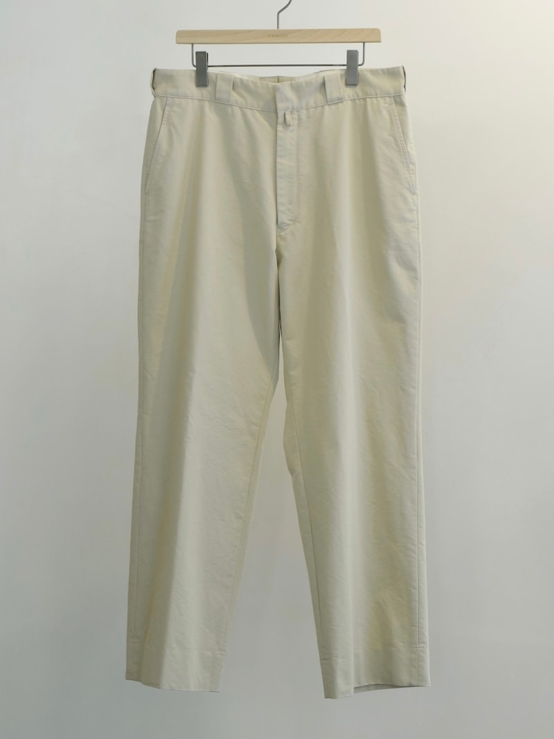 COMOLI(コモリ) / ポストワークツイル パンツ / IVORY 26SS | 商品一覧
