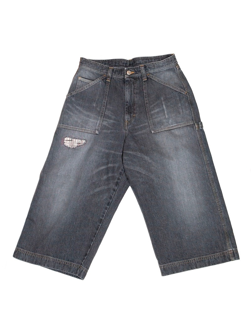 RICE NINE TEN (ライスナインテン) / THREE QUARTER PAINTER JEANS (BLACK) 26SS