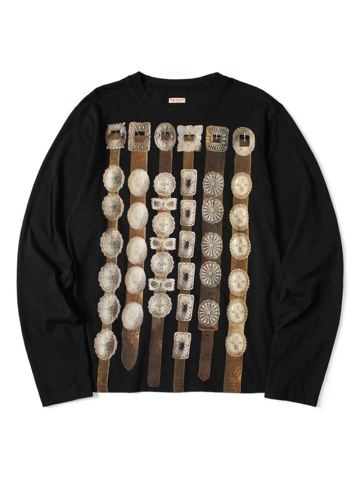 KAPITAL(キャピタル) / 20/-天竺 クルーロンT(カーテンコンチョpt) / ブラック 25AW