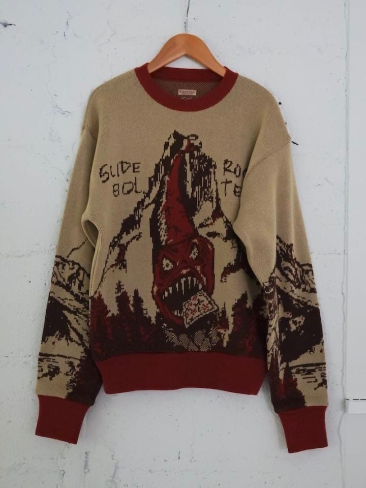 KAPITAL(キャピタル) / 8G ジャガードニット ヴィンテージクルー