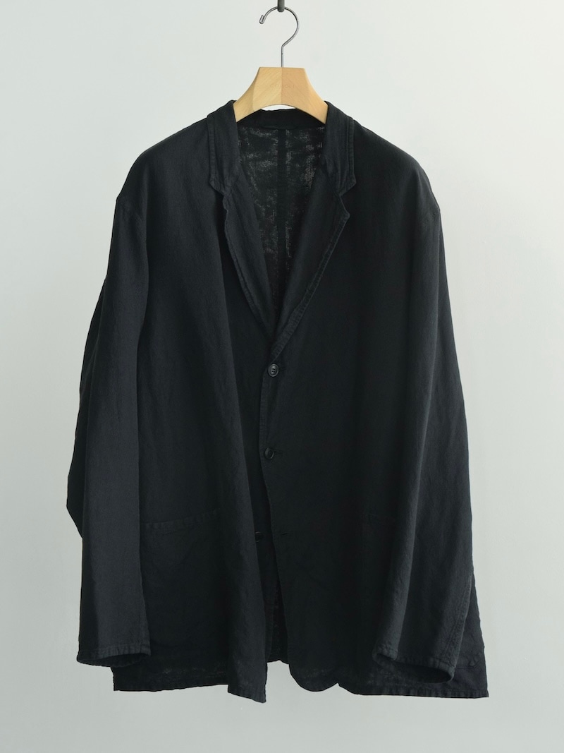 COMOLI(コモリ) / シルクコットン ジャケット / FADE BLACK 26SS