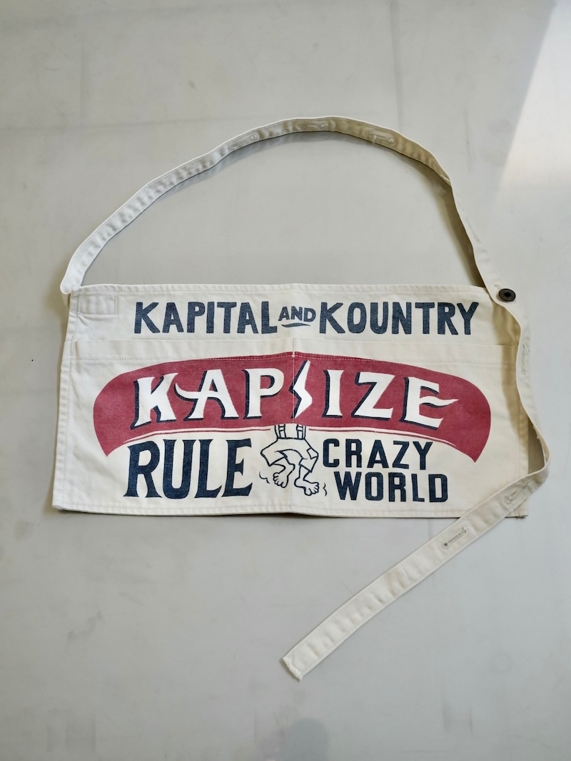 KAPITAL キャンパス　ショート　アド　エプロン KAPITAL(キャピタル) / キャンバス ショートアドエプロン(KAPSIZE