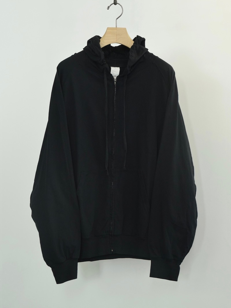 COMOLI(コモリ) / ジャージ ジップパーカ / BLACK 26SS | 商品一覧