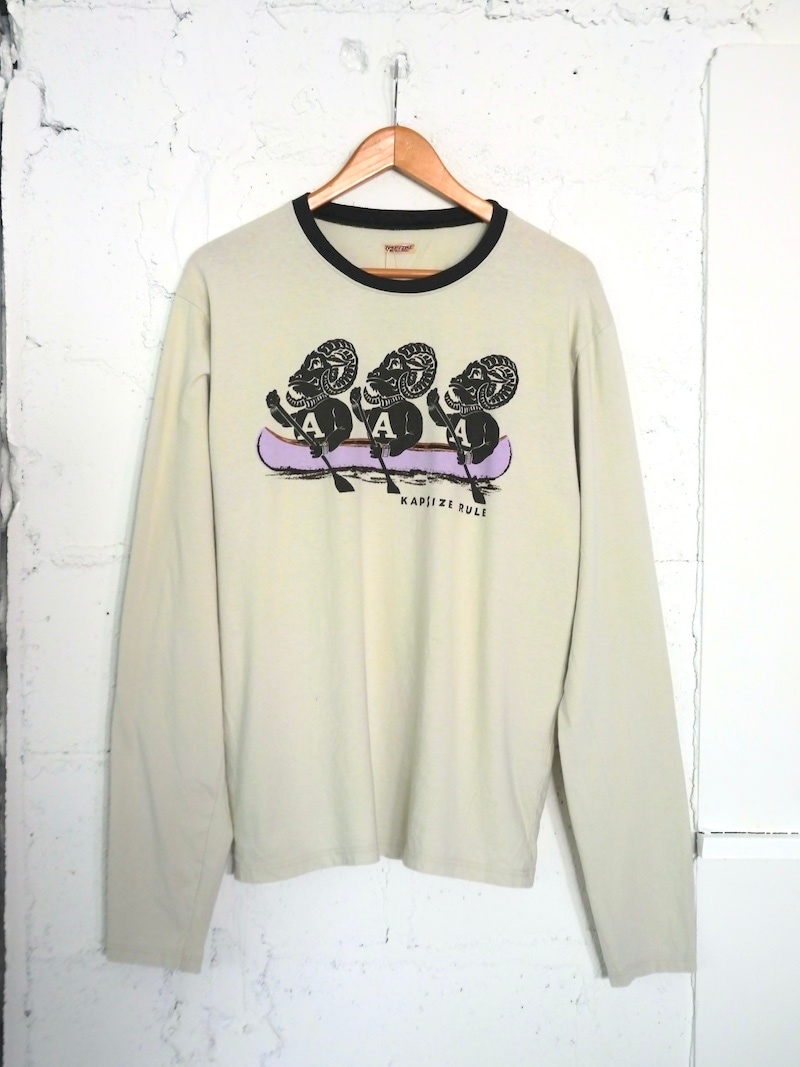 KAPITAL(キャピタル) / 20/-天竺 クルーロンT(`A`SHEEPpt) / グレー 25AW