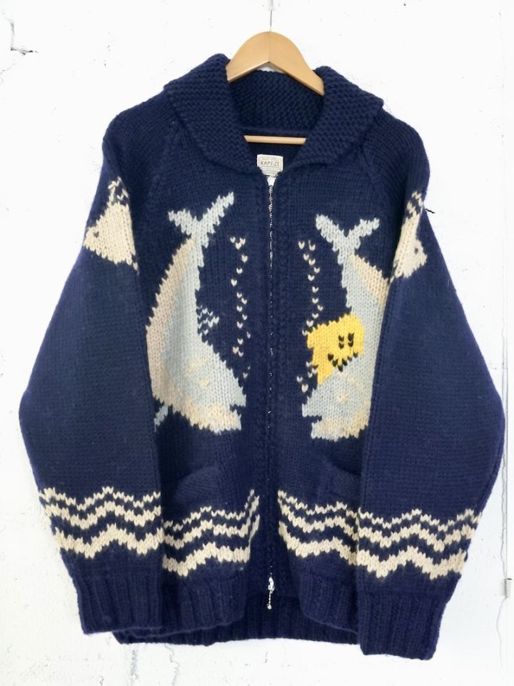 KAPITAL(キャピタル) / ハンドニット PECKISH TROUT ZIPカーディガン