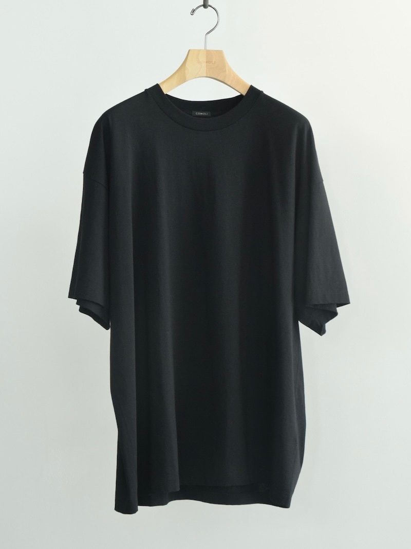 COMOLI(コモリ) / コットンジャージ 半袖Tシャツ / BLACK 26SS | 商品