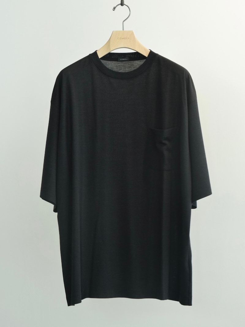COMOLI(コモリ) / サマーウール 半袖Tシャツ / CHARCOAL 26SS | 商品